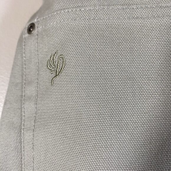 Duck Camp Pants Mens 38x30 Beige Canvas Cordura Brush Hunting Waterfowl Chore - Picture 10 of 16